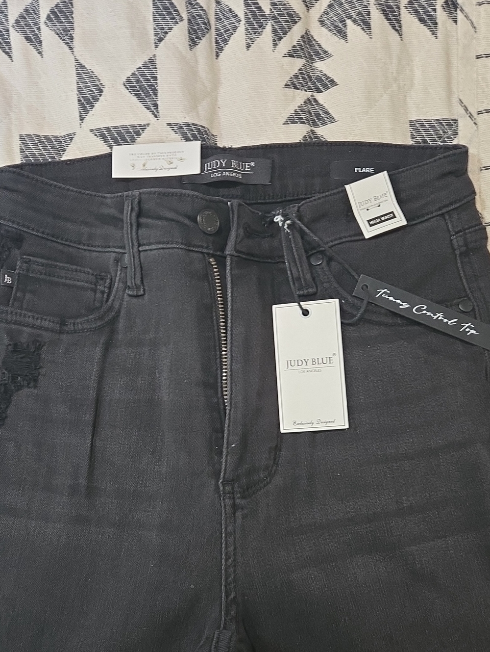 Judy Blue Black High-Rise Wide Leg Jeans